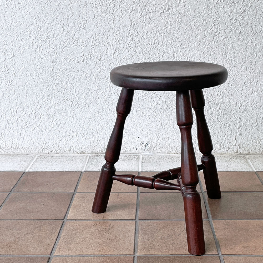  【用賀店】松本民芸家具 T型三脚スツール 丸椅子 ミズメザクラ 和家具 民藝家具 買取させていただきました。