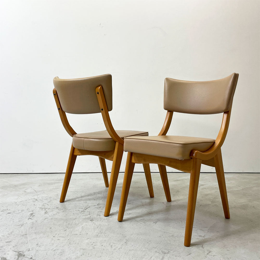 【祖師ヶ谷大蔵店】ベン サイドチェア Ben Side Chair ダイニングチェア ベージュ 曲木 Sazaby購入品 英国ミッドセンチュリースタイル 2脚買取させていただきました。
