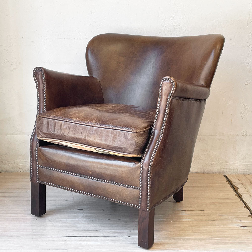 【下北沢店】ハロ HALO プロフェッサーアームチェア PROFESSOR CHAIR GALATA SAVVIA ソファ ラウンジチェア 牛本革 キリム リバーシブルクッション 英国 買取させていただきました。