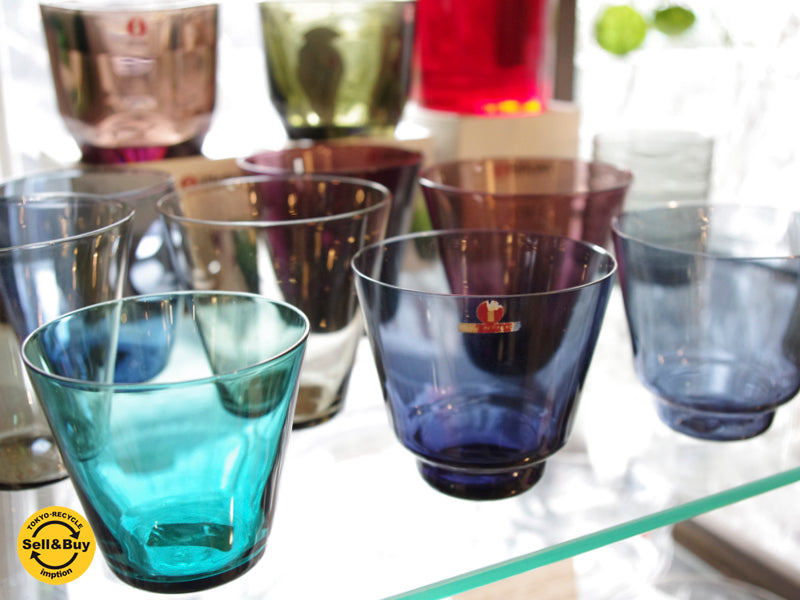 ヌータヤルヴィ Nuutajarvi #2744 グラス グレー カイ・フランク KAJ FRANCK 手吹き　中古品 買い取りしました。祖師谷大蔵店 出張買取もお任せ下さい。