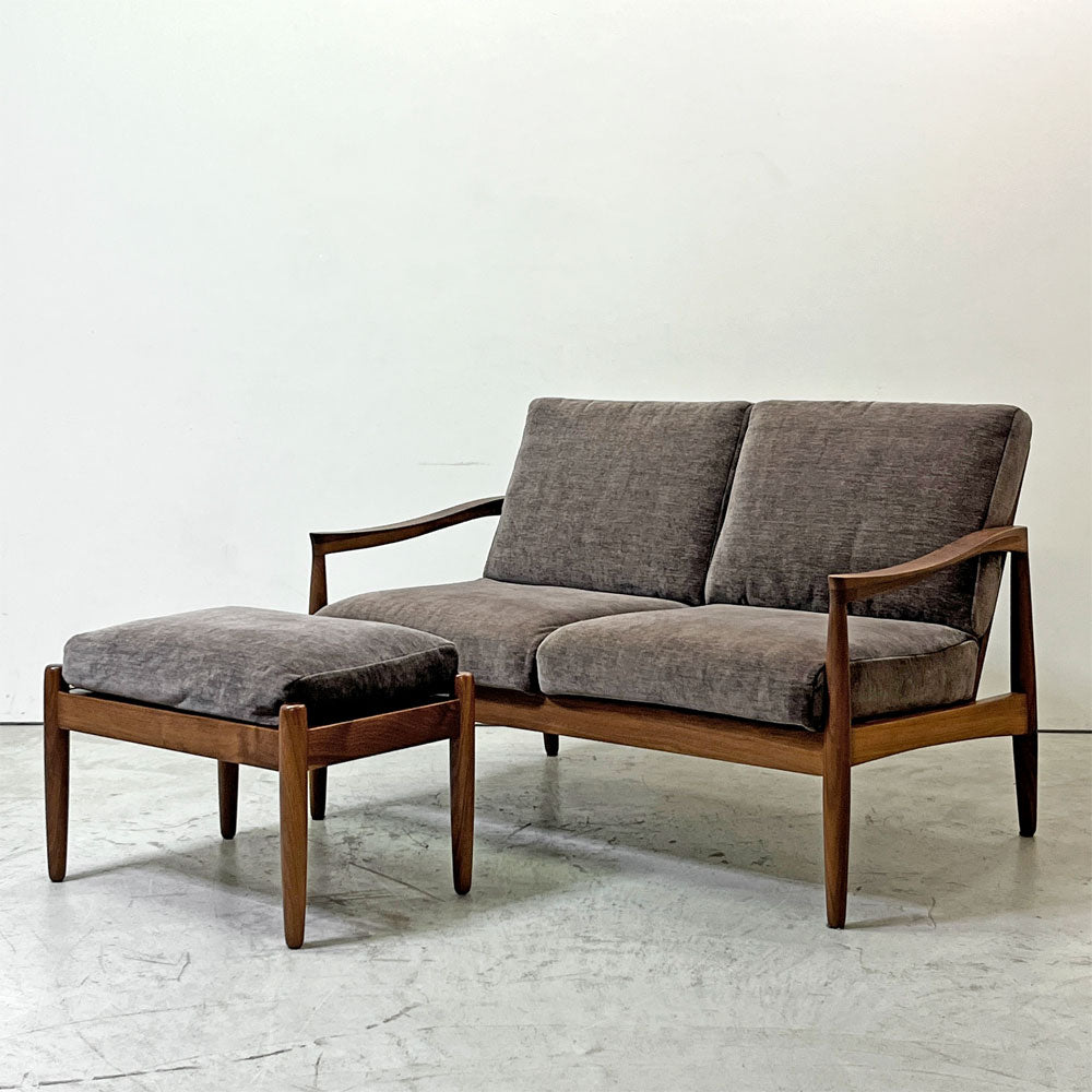 【祖師ヶ谷大蔵店】■アモック AMOCC エピセ EPICE 2シーターソファ＆オットマンセット カバーリング ウォールナット材 北欧スタイル買取させていただきました。