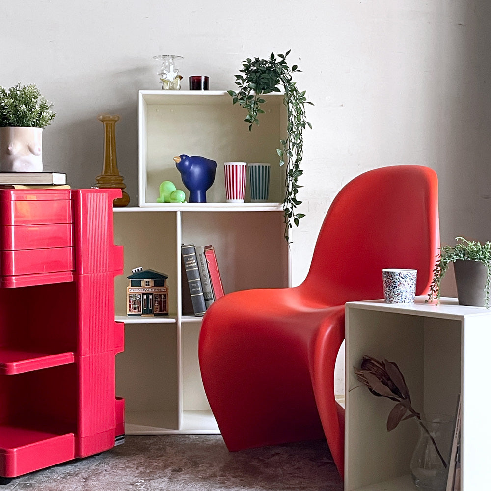 モンタナ MONTANA システムシェルフユニット SYSTEM SHELF UNIT 1列 オープンシェルフ &  ベーシックシェルフ BASIC SHELF 1112 2列2段 ピーター・J・ラッセン Peter J. Lassenアイボリー オフホワイト デンマーク～ シンプルが良い ～