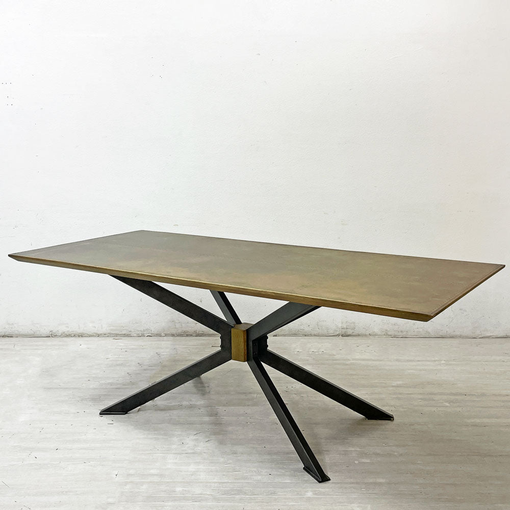 【祖師ヶ谷大蔵店】クラッシュゲート CRASH GATE ノットアンティークス Knot antiques マーリン MERLIN ダイニングテーブル 真鍮 オーク材 買取させていただきました。