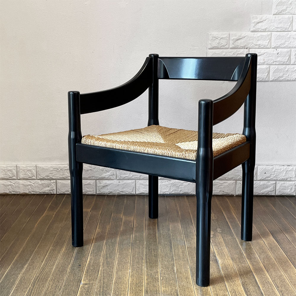 【経堂店】カッシーナ Cassina カリマテ CARIMATE アームチェア ペーパーコード ヴィコ・マジストレッティ イタリア ビンテージ 買取させていただきました。