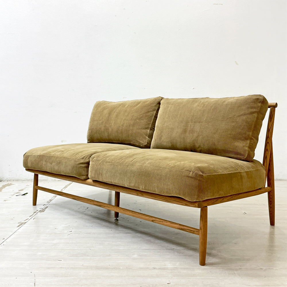 【祖師ヶ谷大蔵店】モモナチュラル Momo Natural クラウド CLOUD 2Pソファ 2人掛け ファブリックシート オーク無垢材 買取させていただきました。