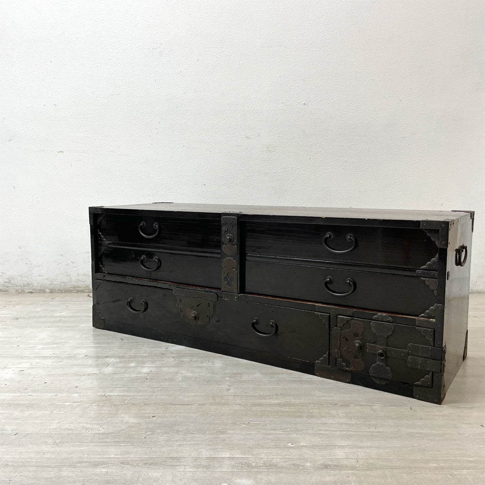 【祖師ヶ谷大蔵店】庄内 棒箪笥 刀箪笥 時代箪笥 抽斗3杯 古家具 和家具 ジャパンビンテージ Japan Vintage 買取させていただきました。