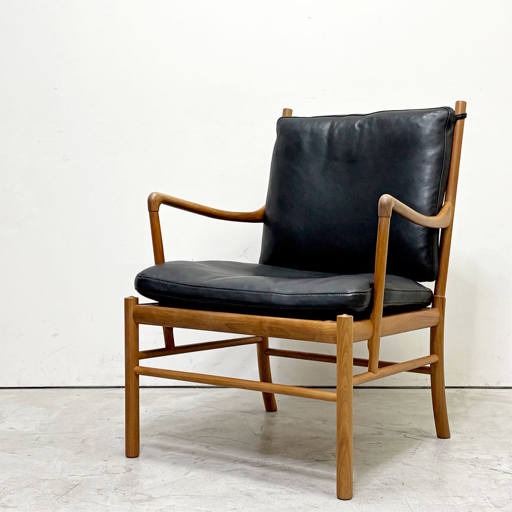 【祖師ヶ谷大蔵店】 カールハンセン＆サン Carl Hansen & Son OW149 コロニアルチェア ラウンジチェア オーク材 本革 ブラック オーレ・ヴァンシャー 買取させていただきました。