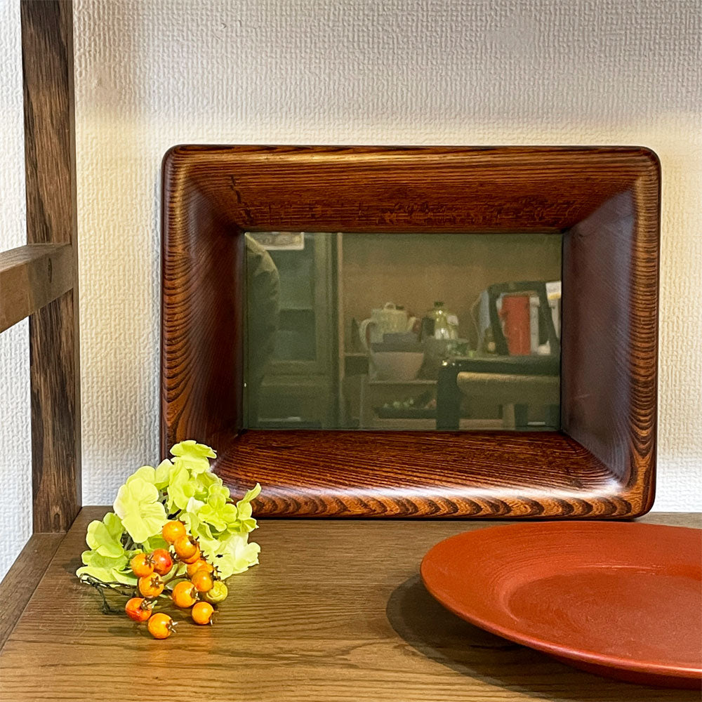 【経堂店】松崎 融 拭漆くりぬき額 無垢材 水彩額縁 版画額縁 フォトフレーム 民藝作家 木漆工芸作家 買取させていただきました。