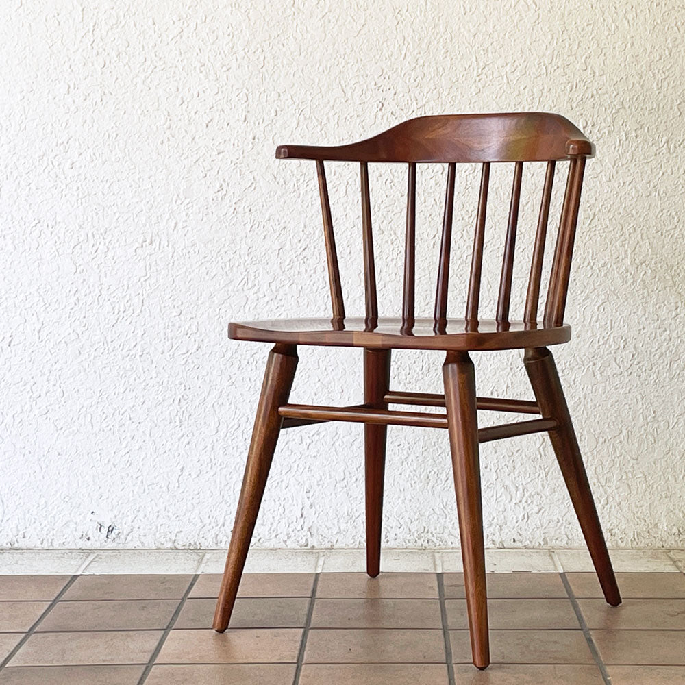 【用賀店】アクメファニチャー ACME Furniture ウィンダン WINDAN サイドチェア ダイニングチェア ハーフアーム ブラウン マホガニー材 定価￥35,200- 買取させていただきました。