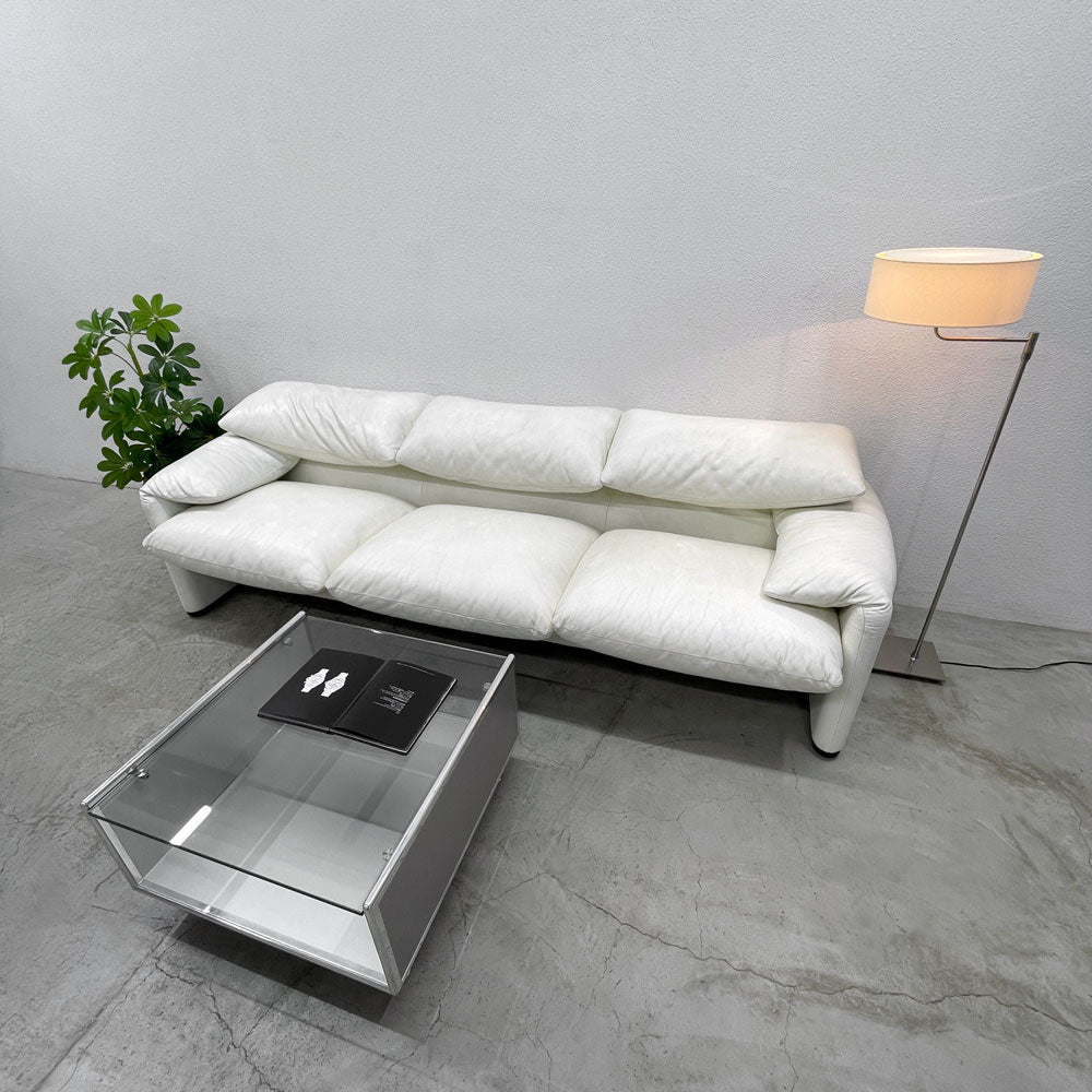 カッシーナ Cassina 675 マラルンガ MARALUNGA 3シーターソファ 参考価格 約242万円～ 最高級ランク本革 ～ イタリアモダンの重鎮 " V.マジストレッティ " よる傑作ソファ！ ～