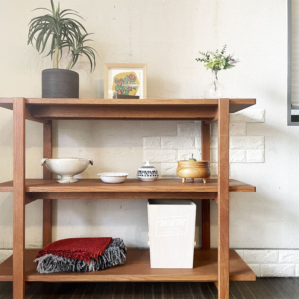 ウニコ unico アッタ ATTA SHELF シェルフ オープンシェルフ W120cm ミッドセンチュリーモダンスタイル 定価￥69,300- 廃番 ～ 環境によって用途を変える家具 ～