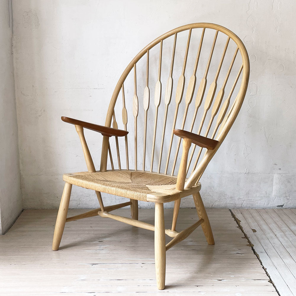 【下北沢店】ヨハネスハンセン Johannes Hansen JH-550 ピーコックチェア アッシュ材 チーク材アーム ラウンジチェア ハンス・J・ウェグナー 北欧家具 買取させていただきました。