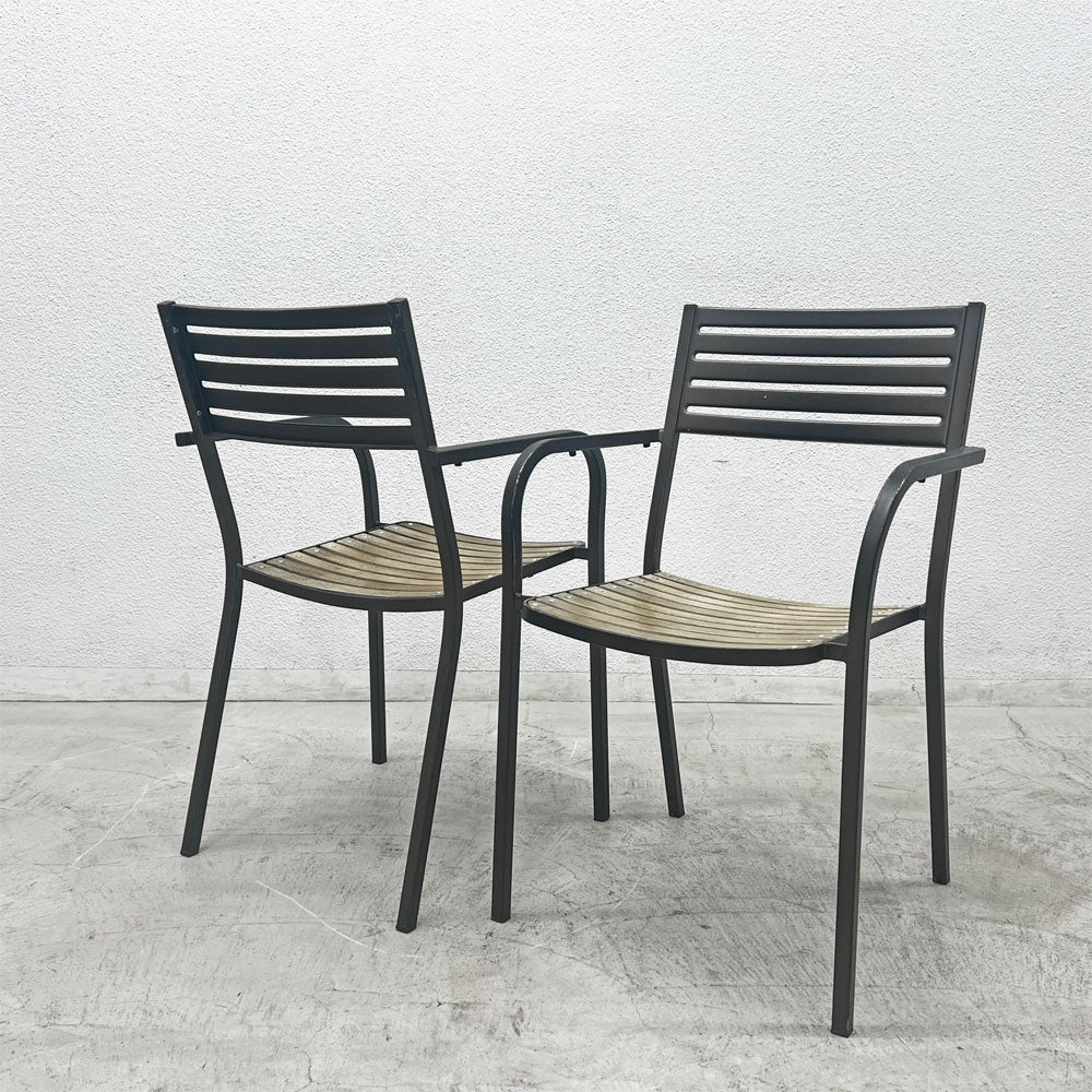 【登戸BASE店】エミュー emu セーニョチェア SEGNOCHAIR ガーデンチェア アーム スタッキング イタリア ニ脚セット 買取させていただきました。