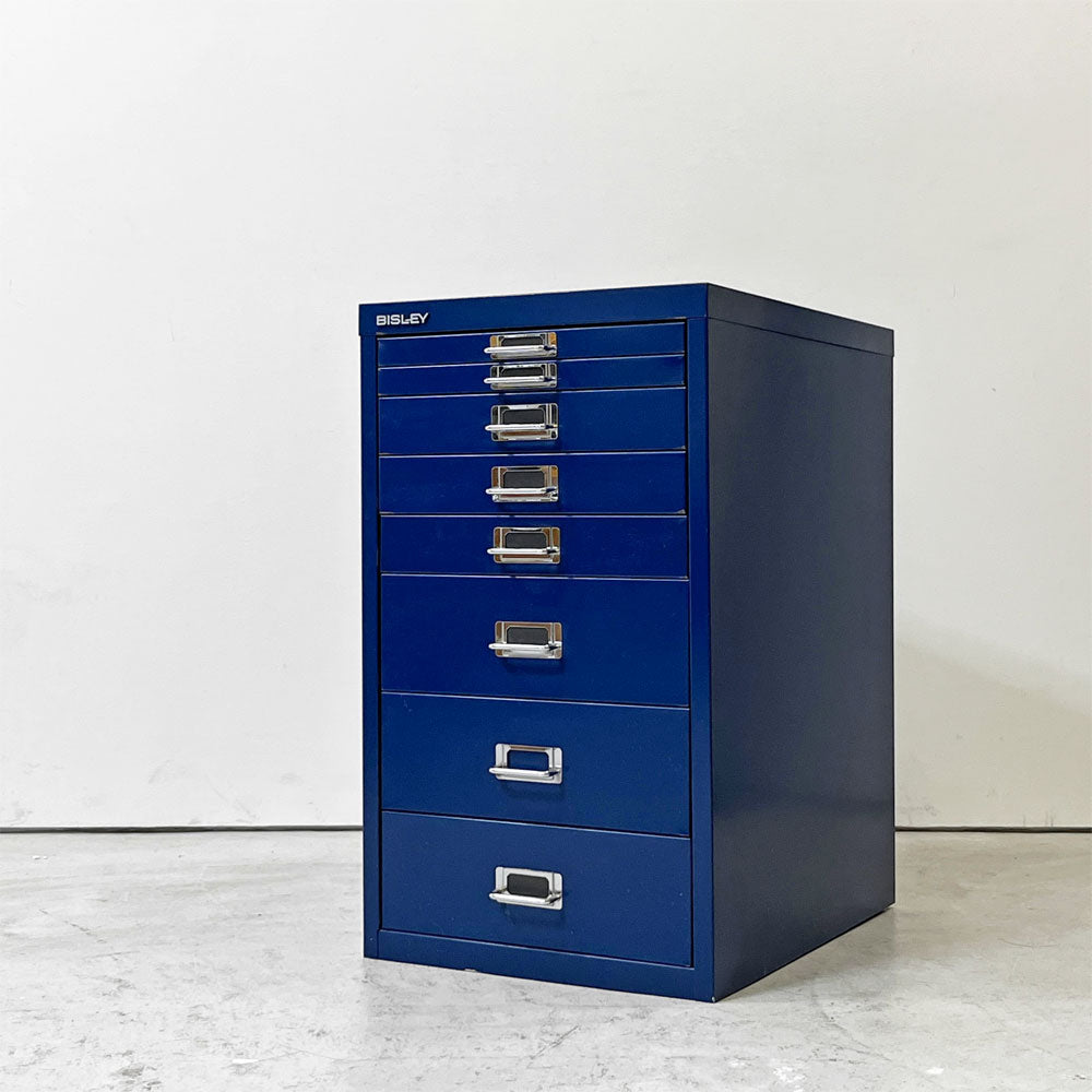 【祖師ヶ谷大蔵店】ビスレー BISLEY ベーシック BASICシリーズ BA3/8B 抽斗8杯 デスクキャビネット ブルー 廃番サイズ オフィス家具 英国 買取させていただきました。