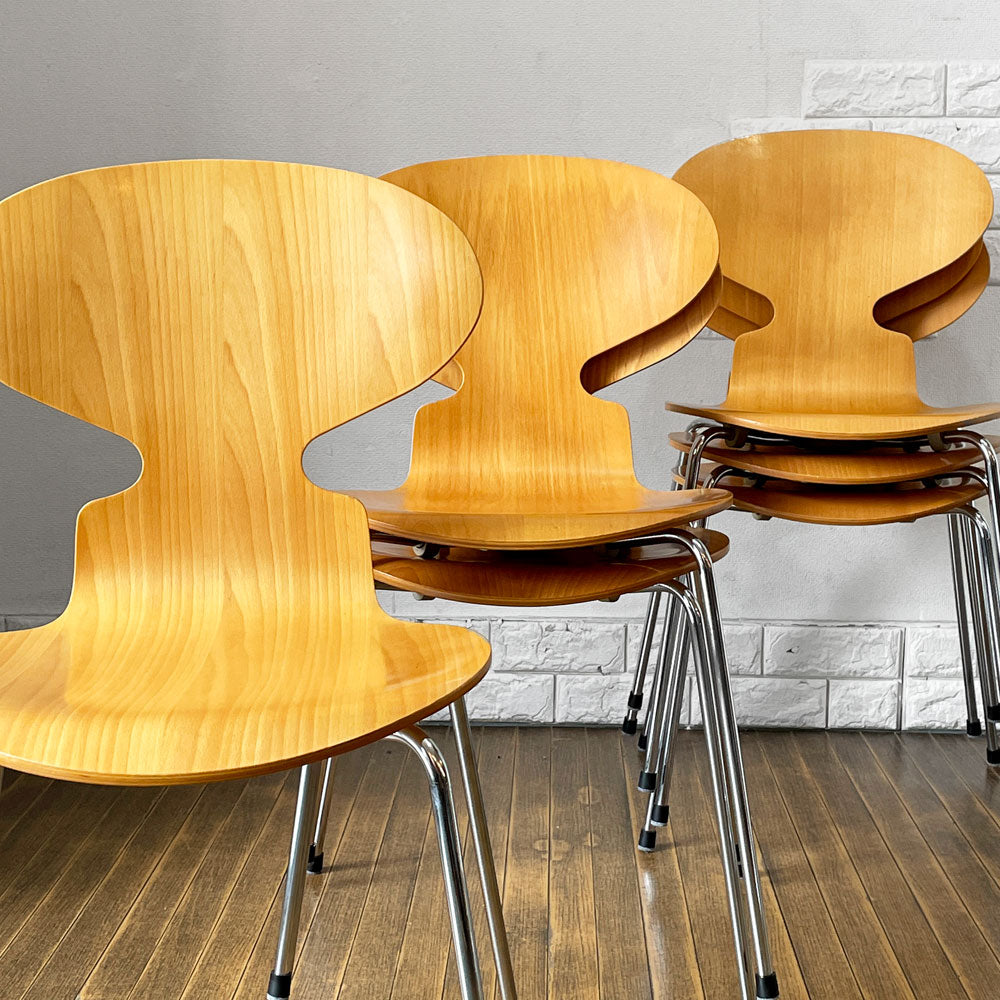 【経堂店】フリッツハンセン Fritz Hansen 3101 アリンコチェア アントチェア 4本脚 ナチュラルビーチ ラッカー仕上げ フェルトグライズ アルネ・ヤコブセン 買取させていただきました。