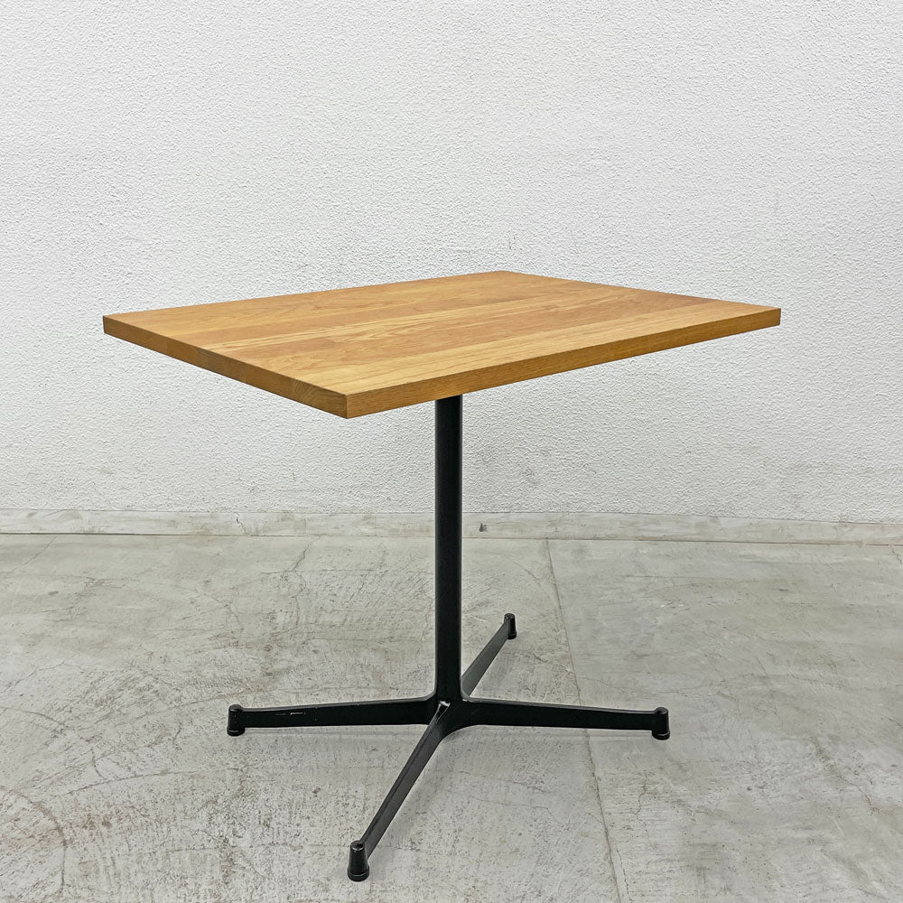 【登戸BASE EC店】グリニッチ greeniche カフェテーブル Cafe Table レッドオーク無垢材 Xレッグ 店舗什器 ナチュラル 買取させていただきました。