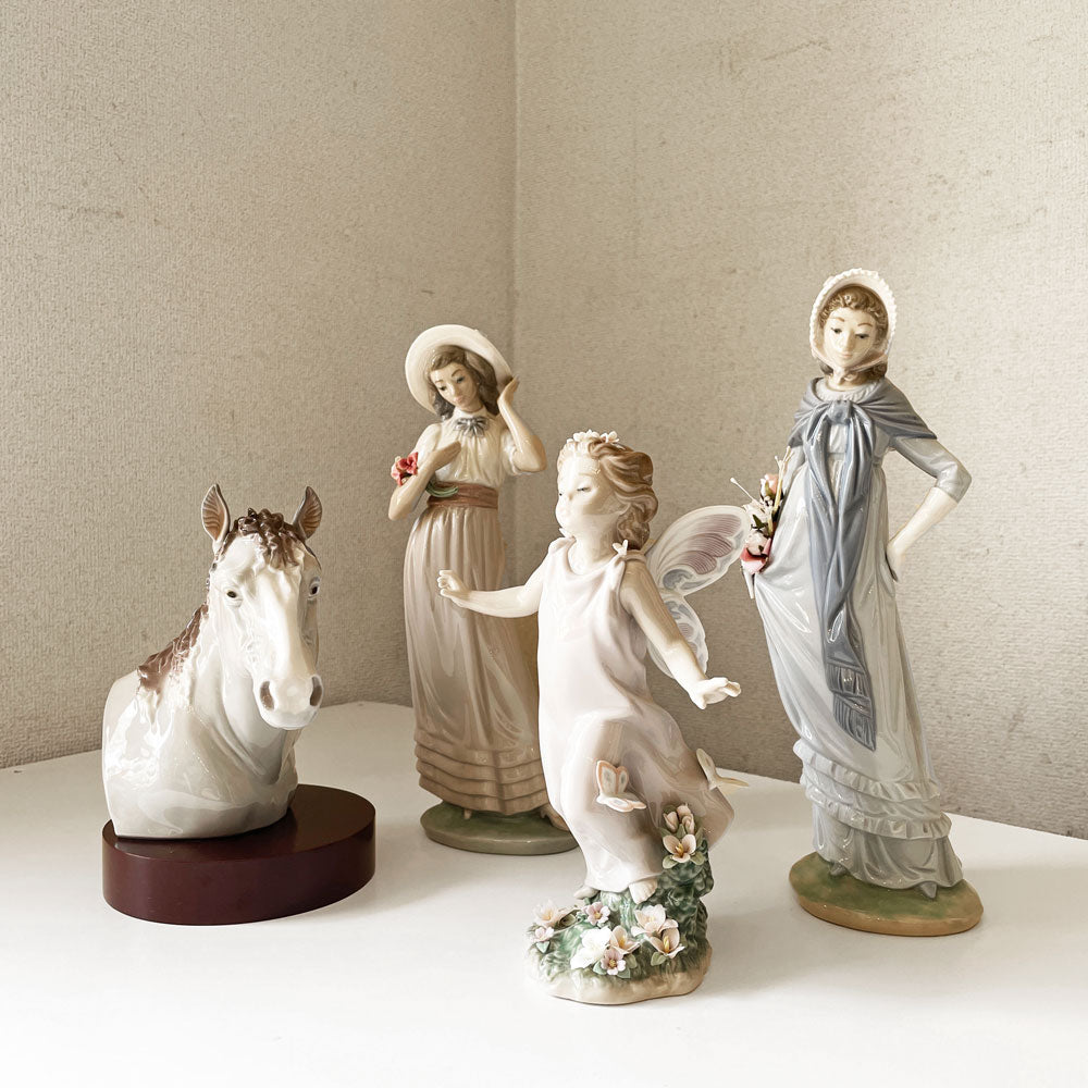 【経堂店】リヤドロ LLADRO & ナオ NAO フィギュリン 陶器人形 ポーセリンアート 置物 スペイン 計4点 買取させていただきました。