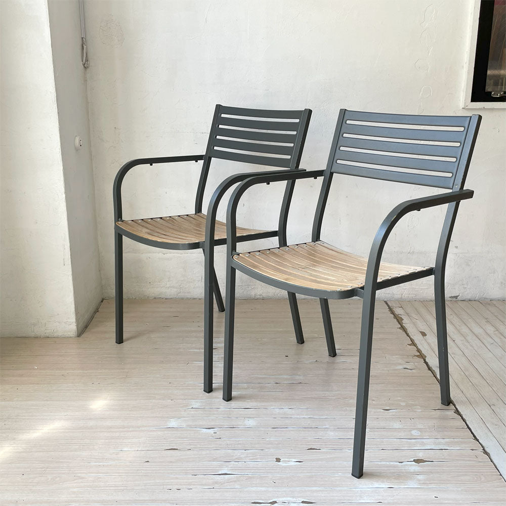 【下北沢店】エミュー emu セーニョチェア SEGNOCHAIR ガーデンチェア アーム スタッキング イタリア ニ脚セット 買取させていただきました。