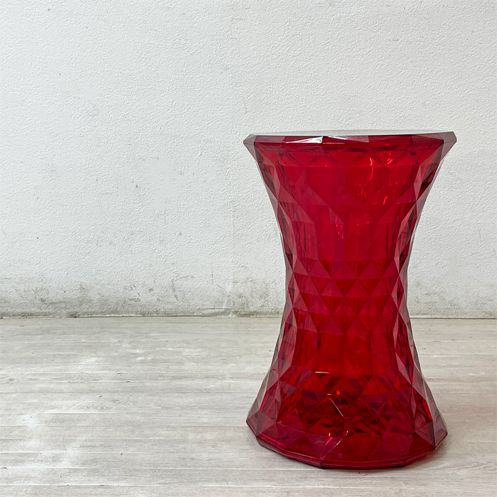 【祖師ヶ谷大蔵店】カルテル Kartell ストーン STONE スツール サイドテーブル H46cm ポリカーボネート レッド マルセル・ワンダース イタリア 定価￥47,700- 買取させていただきました。