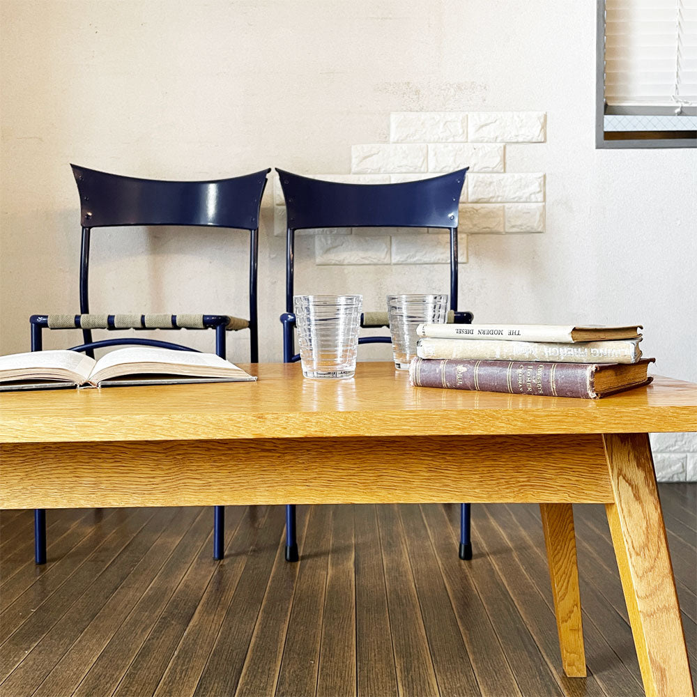 パシフィックファニチャーサービス P.F.S. デペンデントハウス ティーテーブル DH TEA TABLE ローテーブル Sサイズ W102cm ナラ材 ライトブラウン 定価￥52,800- ～アメリカのビンテージ家具をモデルにした定番モデル～