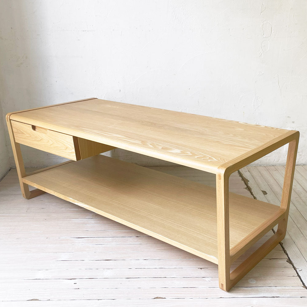 【下北沢店】リラックスフォーム RELAX FORM クラム センターテーブル CLAM CENTER TABLE タモ材 W105cm 買取させていただきました。