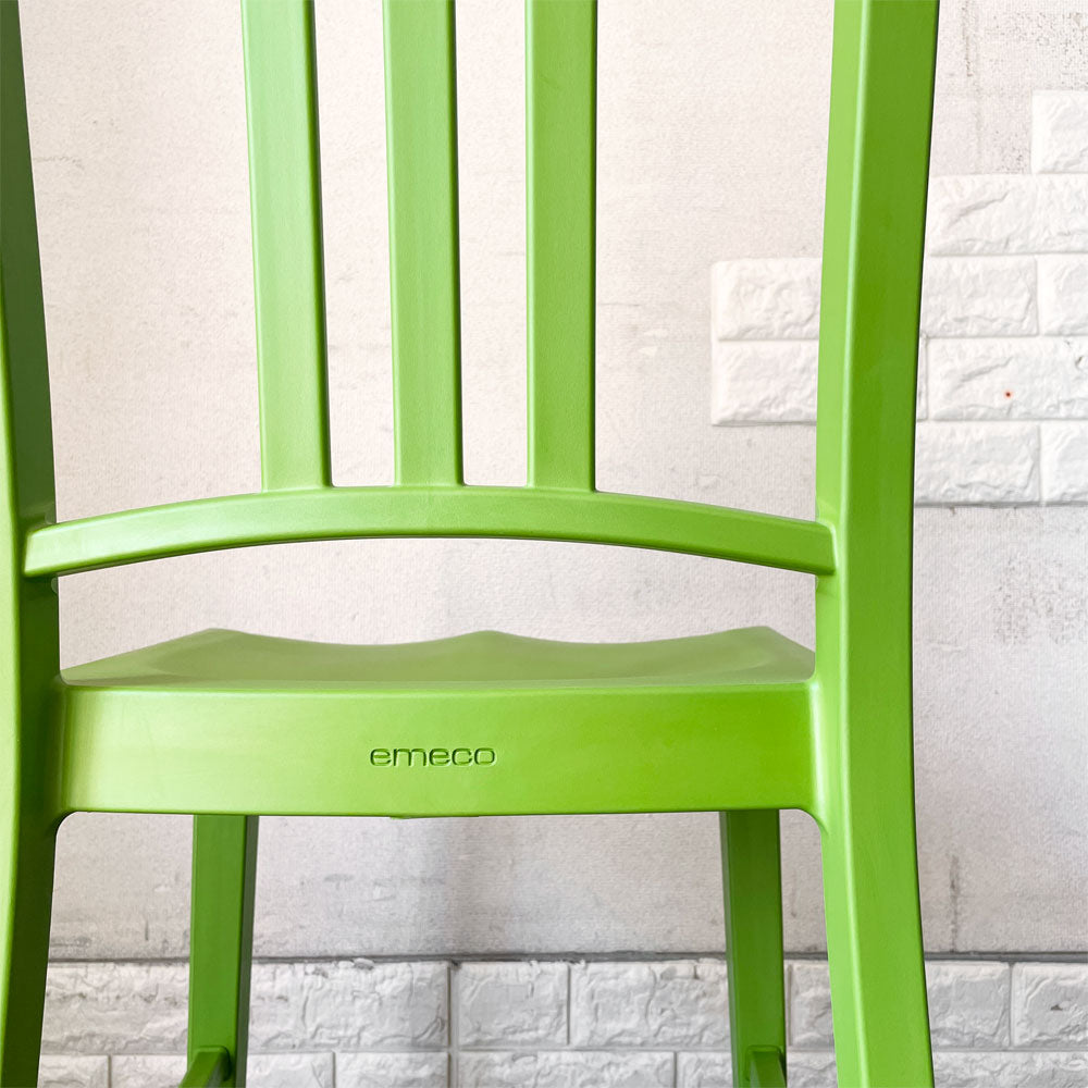 エメコ emeco × コカ・コーラ Coca-Cola ネイビーチェア 111 Navy Chair ダイニングチェア グリーン 再生ペットボトル アメリカ 定価￥137,500- ～それは心に刻まれ、永遠に持続する～