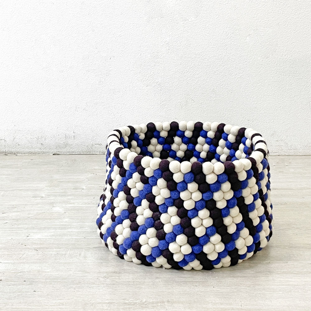 【祖師ヶ谷大蔵店】ヘイ HAY バスケット Bead Basket W45×H27㎝ バーガンディー＆ブルー 買取させていただきました。