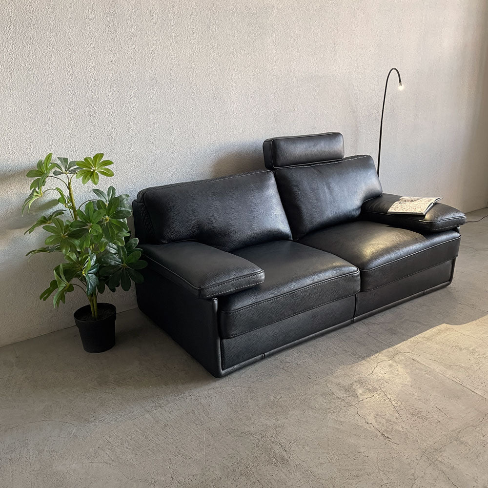 【登戸BASE店】ケルビンジョルマーニ KELVIN GIORMANI 高級総本革張り トロント2 TRONTOⅡ 2.5P ソファ ヘッドレスト付き 参考価格49.5万円 買取させていただきました。