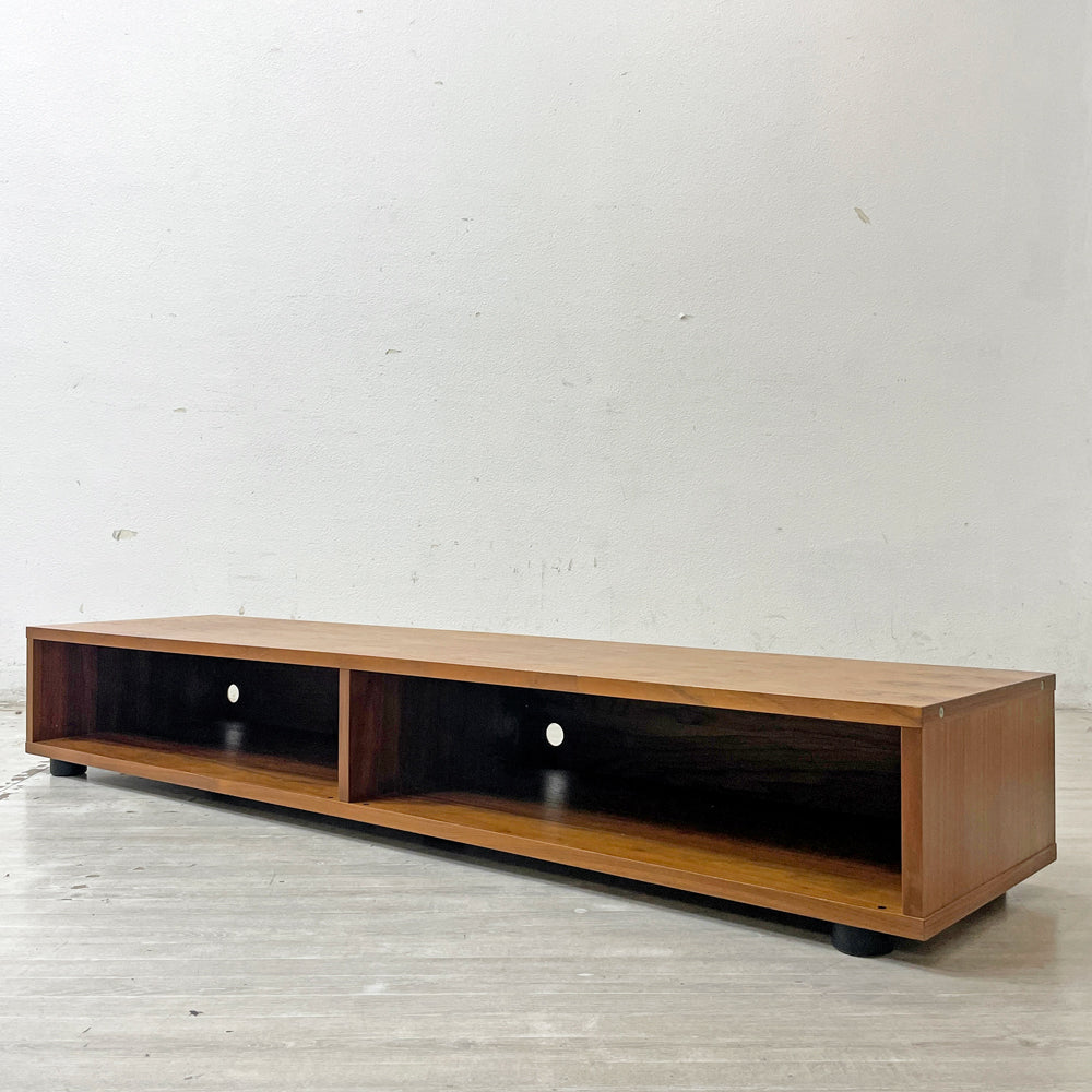 【祖師ヶ谷大蔵店】無印良品 MUJI AVボード スタッキングキャビネット ウォールナット材 ロータイプ W162cm TVボード 収納 ナチュラルデザイン 買取させていただきました。