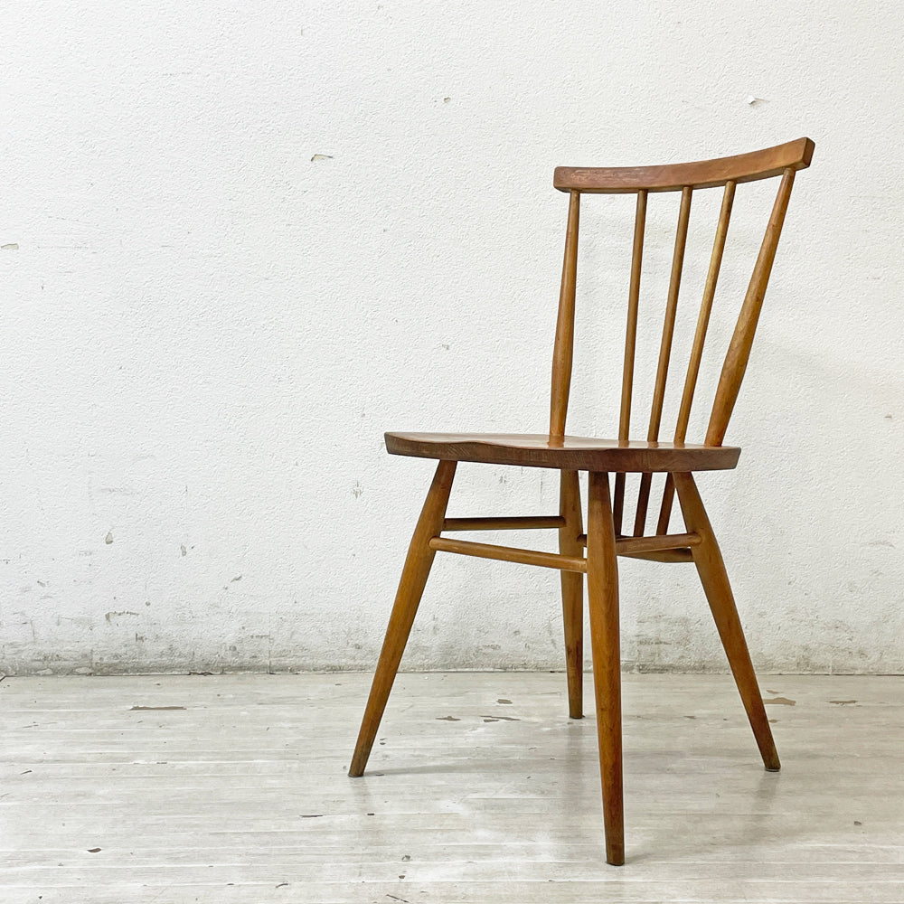 【祖師ヶ谷大蔵店】アーコール Ercol スティックバックチェア ダイニングチェア エルム材 UKビンテージ 買取させていただきました。