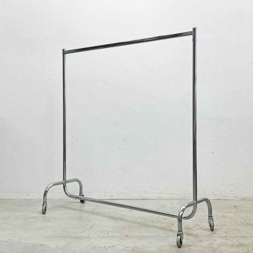 【登戸BASE店】ステンレス ハンガーラック キャスター付き 店舗什器 インダストリアルデザイン 買取させていただきました。