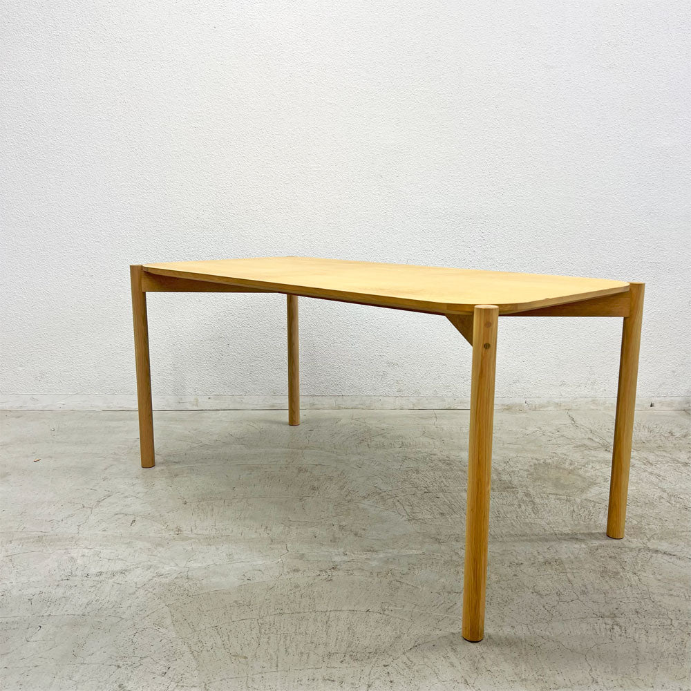 【登戸BASE店】カリモクニュースタンダード Karimoku キャストール ダイニングテーブル CASTOR TABLE 150 国産ナラ材 ピュアオークカラー 定価145,200円 買取させていただきました。