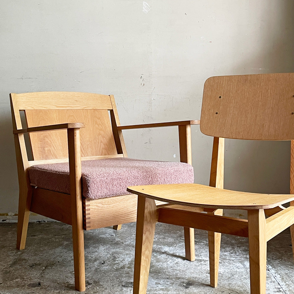 【自由が丘店】モーブレーワークス MOBLEY WORKS オーク材 ラウンジチェア ＆ ダイニングチェア 鰤岡力也 買取させていただきました。