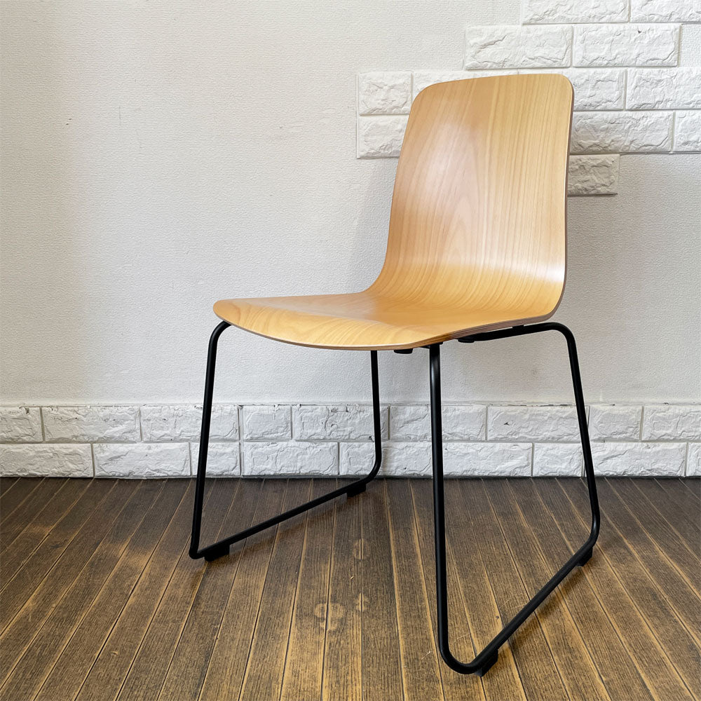 【経堂店】イデー IDEE ラング LANGUE スタッキングチェア ダイニングチェア ナチュラル ブナ材 プライウッド×スチール 定価￥29,900- 買取させていただきました。