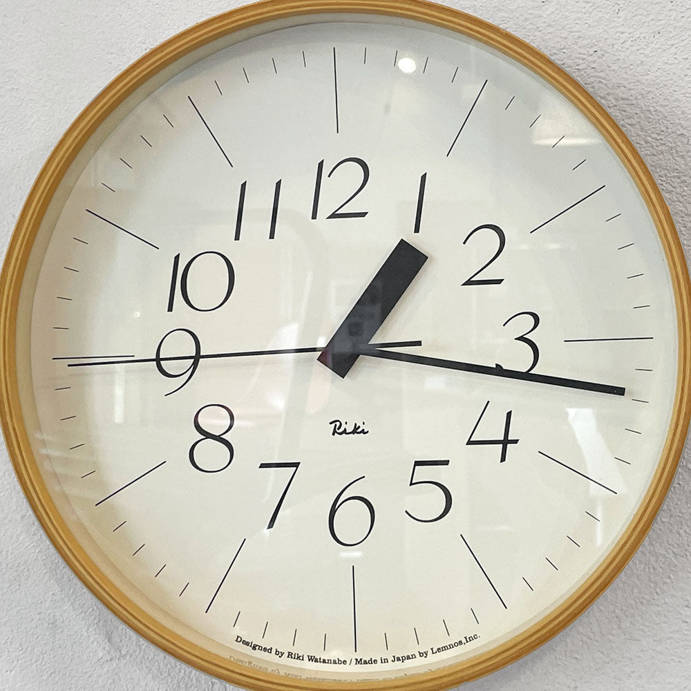 タカタレムノス Lemnos リキクロックRC Riki Clock RC 電波時計 ウォールクロック 渡辺力 Riki Watanabe 掛け時計～伝説の時計