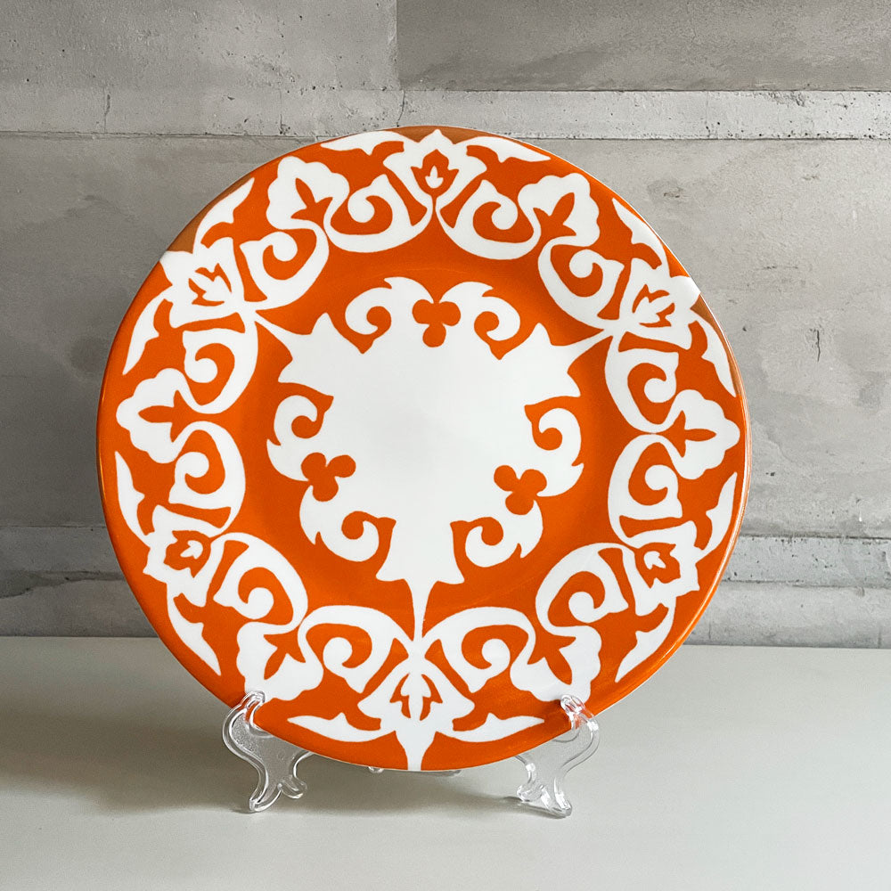 【学芸大学店】ツェツェアソシエ Tse＆Tse associees お腹ペコペコのお皿たち les affamés 大皿プレート オレンジ ウズベキスタン模様 フランス パリ 廃番 ♪ 買取させていただきました。
