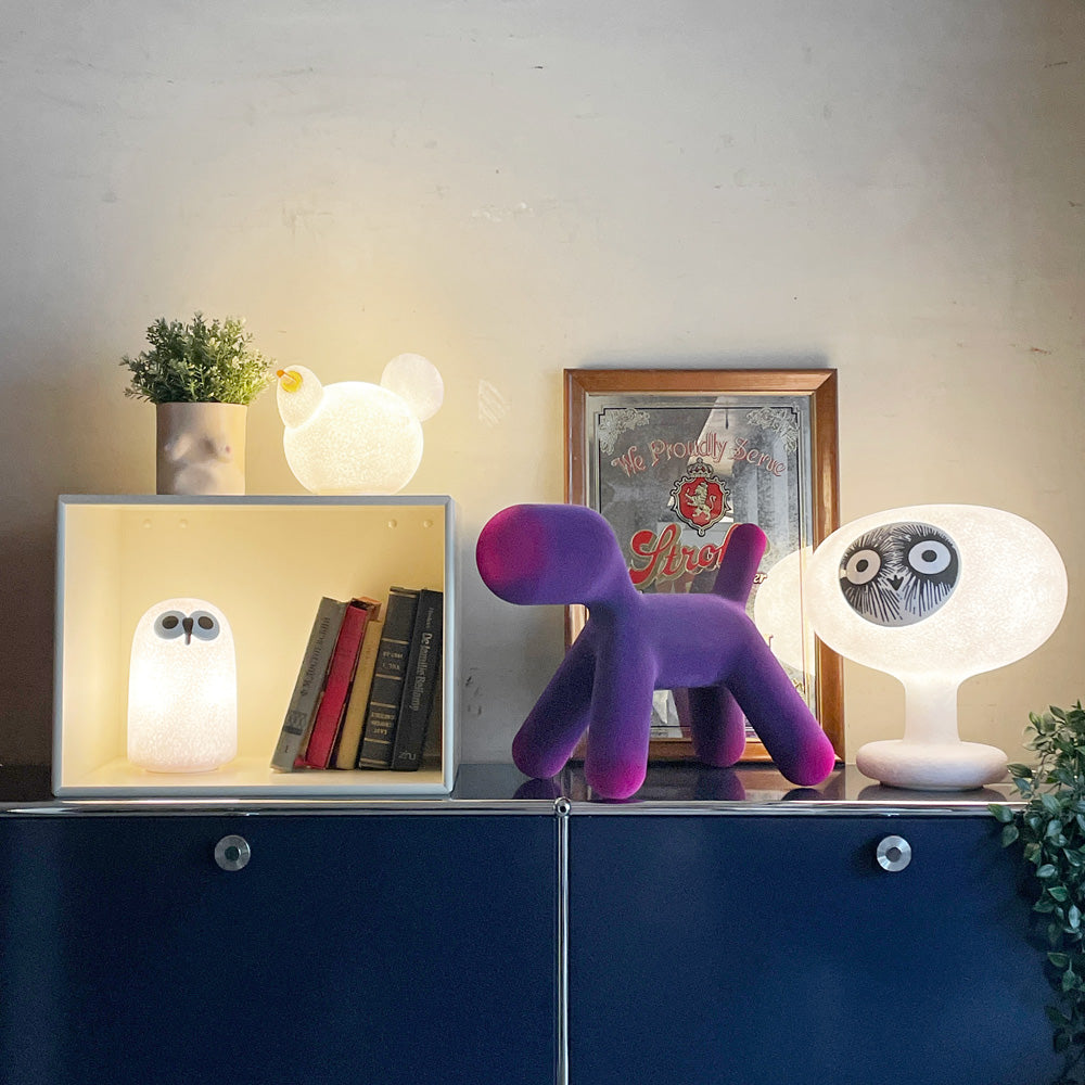 マジス MAGIS リンナット LINNUT ポータブルランプ 内蔵型LED オイバトイッカ ＆ パピー PUPPY トイドッグ S ベルベット グラデーション 起毛 エーロアールニオ～ マジス動物園の４匹のお友達 ～