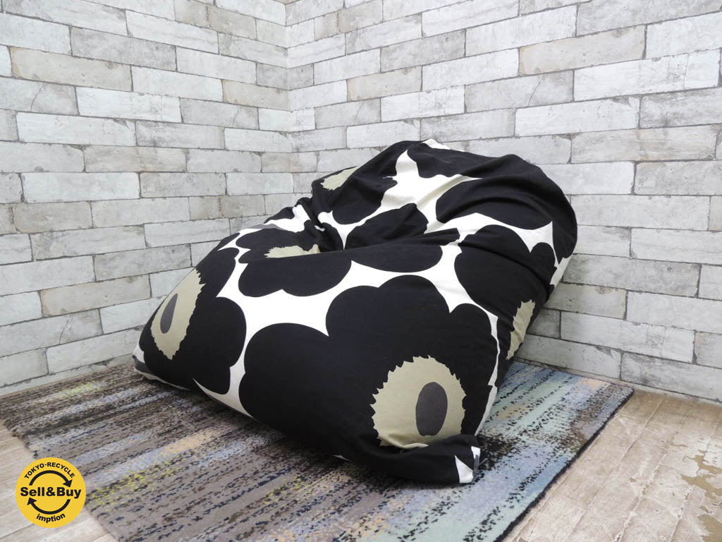 フィーク FIQ ビーズクッション マリメッコ ウニッコ カバー marimekko unikko　中古品 買い取りしました。祖師ヶ谷大蔵店 出張買取もお任せ下さい。