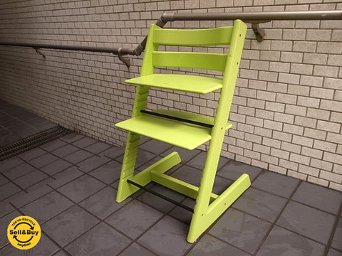 STOKKE ストッケ社 TRIPP TRAPP トリップトラップチェア 新型 パステルグリーン ベビーチェア  ～ 親子の絆を育むチェア！！【買取＆販売＆レンタル】