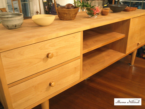 さらっとした手触り、リネンのような心地よいローボード。～MOMO natural 