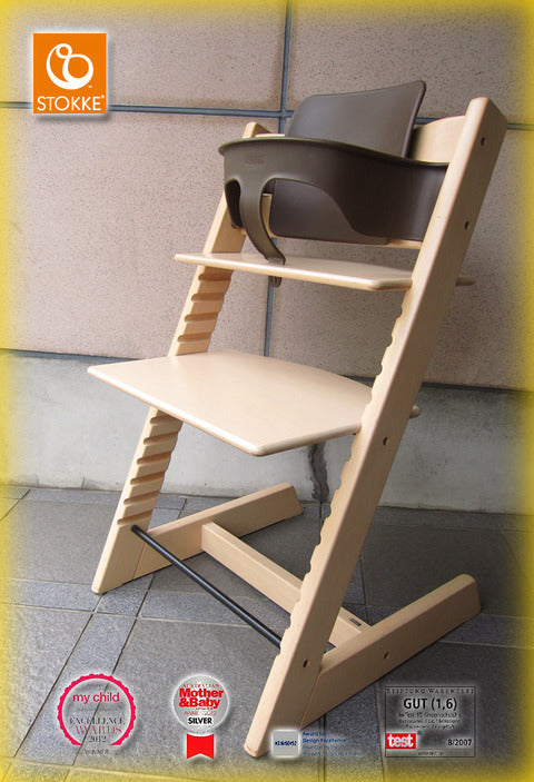 デザイン先進国ノルウェー発の世界的ロングセラー STOKKE A.S / ストッケ社 『 TRIPP TRAPP / トリップトラップ  』新型ホワイトウォッシュカラー・ベビーガード付き 入荷！！