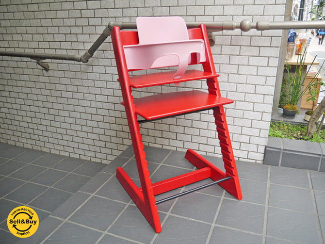 ストッケ STOKKE トリップトラップ TRIPP TRAPP チェア レッド 新型 ガード グラインダー付き 買い取りしました！ 自由が丘店 出張買取もお任せください。