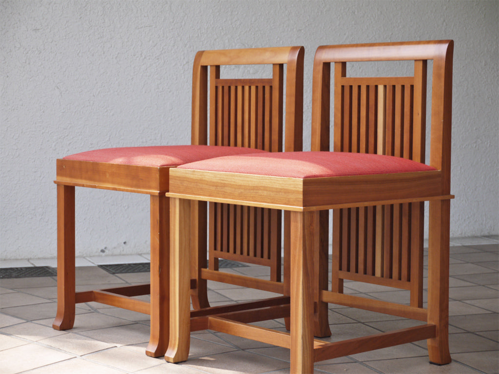 カッシーナ Cassina 609 クーンレイ1 Coonley1 ダイニングチェア ローバック フランクロイドライト FRANK LLOYD WRIGHT 受注輸入品 廃盤 希少品 2脚 中古品 買い取りしました。
