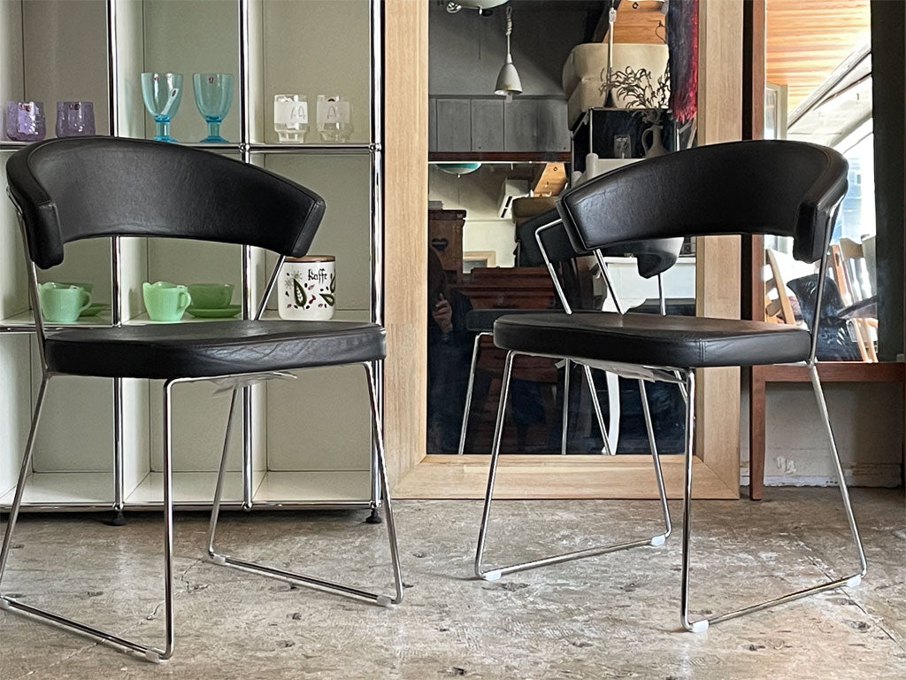 カリガリス Calligaris コヌビア connubia ニューヨーク NewYork レザーシート ダイニングチェア 本革 イタリア 中古品 買い取りしました。