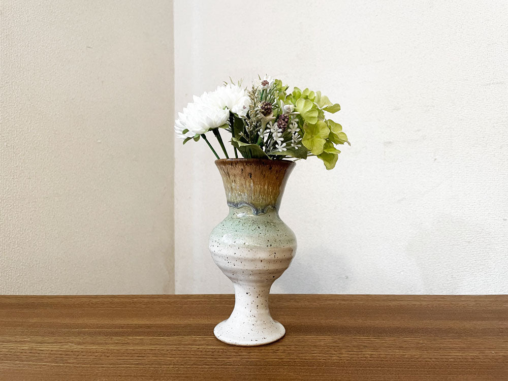ガーネットポッタリー Garnett Pottery フラワーベース 花瓶 H16cm Stephanie & Phil Garnett アメリカ 現代作家  中古品  買い取りしました。