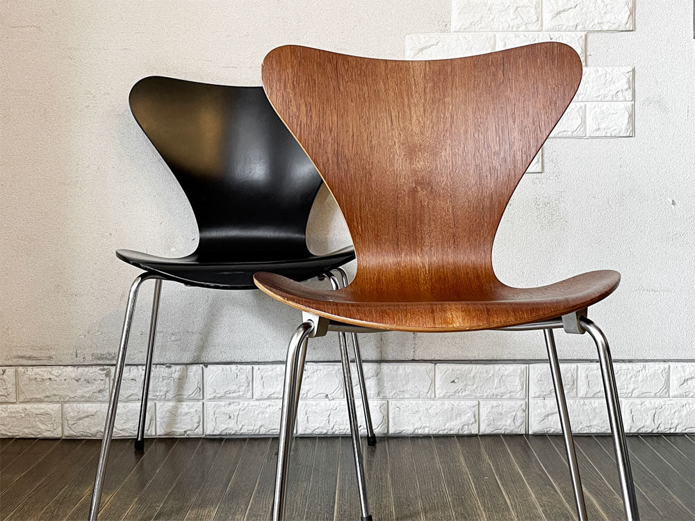 フリッツハンセン Fritz Hansen セブンチェア チーク材 メタルカップ アルネ・ヤコブセン Arne Jacobsen デンマーク 北欧ビンテージ～また逢えるまで～