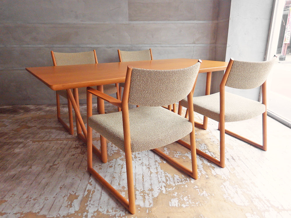 日進木工 nissin スロウ SLOW Natural Brown LDテーブル LDアームチェア LDチェア 飛騨の家具 ～畳でも使えるテーブルと椅子～
