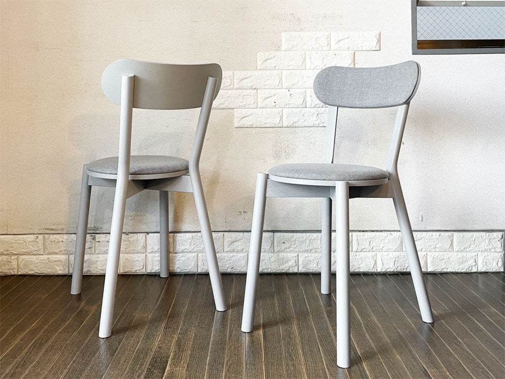カリモクニュースタンダード KARIMOKU NEW STANDARD キャストールチェア CASTOR CHAIR PAD グレイングレー BIG-GAME 定価￥52,800- 計2脚  中古品  買い取りしました。