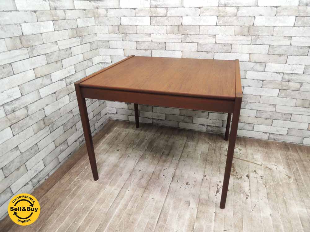 チーク材 ヴィンテージ EX ダイニングテーブル  難あり 中古品 買い取りしました。祖師ヶ谷大蔵店 出張買取もお任せ下さい。