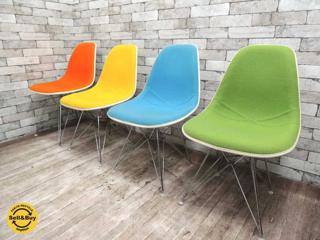 ハーマンミラー Herman Miller イームズ サイドシェルチェア + エッフェルベース 3rdシェル 4脚 買い取りしました。祖師ヶ谷大蔵店 出張買取もお任せ下さい。